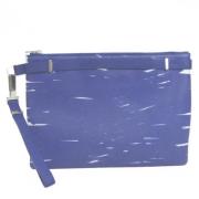Pre-owned Leather clutches Balenciaga Vintage , Blue , Dames