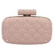 Pre-owned Leather shoulder-bags Valentino Vintage , Pink , Dames