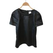 Pre-owned Fabric tops Chanel Vintage , Black , Dames