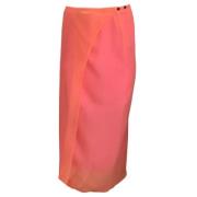 Pre-owned Silk bottoms Dries van Noten Pre-owned , Pink , Dames