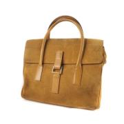 Pre-owned Suede handbags Gucci Vintage , Brown , Unisex