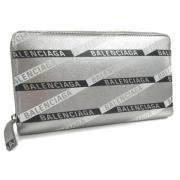 Tweedehands portemonnee van zilver leer Balenciaga Vintage , Gray , Da...