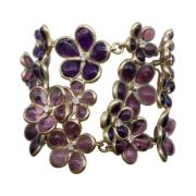 Pre-owned Metal bracelets Chanel Vintage , Purple , Dames