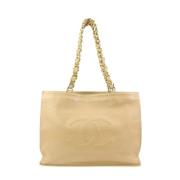 Tweedehands Schoudertas Chanel Vintage , Beige , Dames