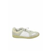 Pre-owned Suede sneakers Louis Vuitton Vintage , White , Dames