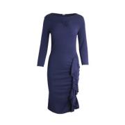 Pre-owned Wool dresses Moschino Pre-Owned , Blue , Dames