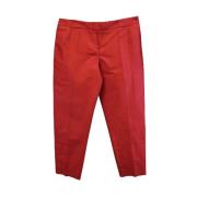 Pre-owned Cotton bottoms Armani Pre-owned , Red , Dames