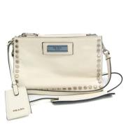 Pre-owned Leather chanel-bags Prada Vintage , White , Dames