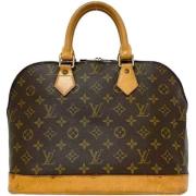 Pre-owned Canvas handbags Louis Vuitton Vintage , Brown , Dames