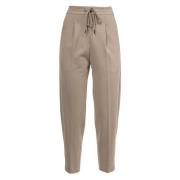 Gebreide broek met elastische taille Le Tricot Perugia , Brown , Dames