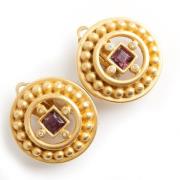 Royal Ruby Earclips Givenchy Pre-owned , Yellow , Dames