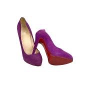 Pre-owned Sandalen Christian Louboutin Pre-owned , Purple , Dames