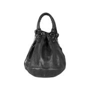 Pre-owned Leather balenciaga-bags Balenciaga Vintage , Gray , Dames