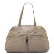 Pre-owned Leather totes Fendi Vintage , Gray , Dames