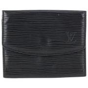 Tweedehands portemonnees Louis Vuitton Vintage , Black , Dames