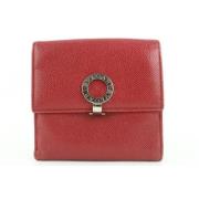 Voldoende lederen portefeuilles Bvlgari Vintage , Red , Dames