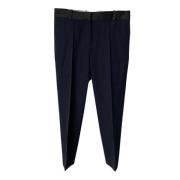 Pre-owned Wool bottoms Celine Vintage , Blue , Dames