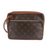 Vintage Canvas Tassen Louis Vuitton Vintage , Brown , Dames