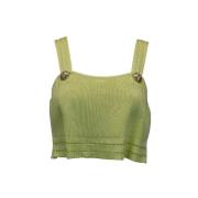 Pre-owned Fabric tops Balmain Pre-owned , Green , Dames