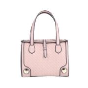 Pre-owned Leather totes Bottega Veneta Vintage , Pink , Dames