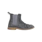 Pre-owned Suede boots Bottega Veneta Vintage , Gray , Dames
