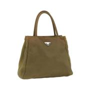 Pre-owned Nylon handbags Prada Vintage , Green , Dames