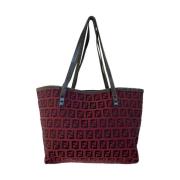 Luxe Tweedehands Rode Leren Fendi Schoudertas Fendi Vintage , Red , Da...