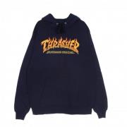 Fire Logo hoodie Thrasher , Blue , Heren