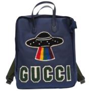 Pre-owned Canvas gucci-bags Gucci Vintage , Blue , Unisex