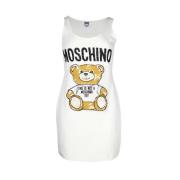 Pre-owned Cotton dresses Moschino Pre-Owned , White , Dames