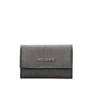 Pre-owned Canvas wallets Bvlgari Vintage , Black , Unisex