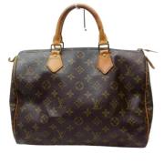 Monogram Speedy 30 Handtas Louis Vuitton Vintage , Brown , Dames