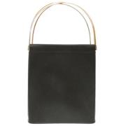 Pre-owned Leather handbags Cartier Vintage , Black , Dames