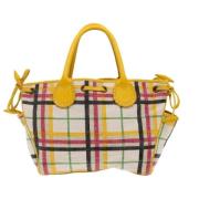 Pre-owned Canvas shoulder-bags Burberry Vintage , Yellow , Dames