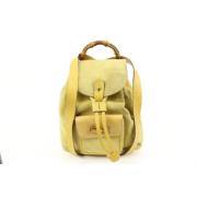 Leren Vintage Tassen Gucci Vintage , Yellow , Unisex