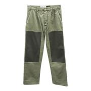 Pre-owned Cotton jeans Loewe Pre-owned , Green , Dames