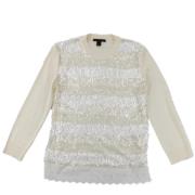 Pre-owned Wool tops Louis Vuitton Vintage , White , Dames