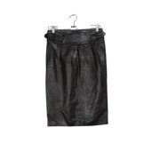 Pre-owned Leather bottoms Saint Laurent Vintage , Black , Dames