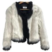 Pre-owned Faux Fur tops Saint Laurent Vintage , White , Dames