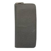 Pre-owned Leather wallets Louis Vuitton Vintage , Gray , Unisex