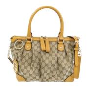 Pre-owned Canvas gucci-bags Gucci Vintage , Yellow , Dames