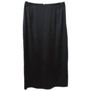 Pre-owned Silk bottoms Dolce & Gabbana Pre-owned , Black , Dames