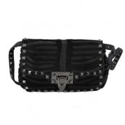 Pre-owned Leather shoulder-bags Valentino Vintage , Black , Dames