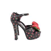 Pre-owned Leather heels Michael Kors Pre-owned , Black , Dames