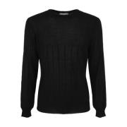 Zwarte Merino Ribtrui Filippo De Laurentiis , Black , Heren