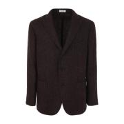 Bruine Shetland Blazer Boglioli , Brown , Heren