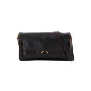 Pre-owned Leather shoulder-bags Marni Pre-owned , Black , Dames