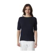 Dames Crew Neck T-Shirt Alpha Studio , Blue , Dames