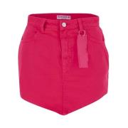 Short Skirts Icon Denim , Pink , Dames