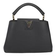 Pre-owned Leather handbags Louis Vuitton Vintage , Black , Dames